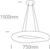 63110C / W Fehér medál LED 80W WW IP20 230V