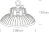 63200N / C Fekete LED SMD 200W UFO CW IP65 230V