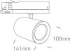 65654ctt / b / c fekete LED 40W CW pálya folt 230V szabályozható