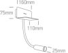 65744 / B / W Fekete COB LED 3W WW USB IP20 36DEG 100-240V