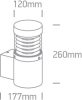 67036 / g / w szürke LED fali fény 12w ww IP54 100-240V