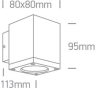 67138F / an / w antracit COB LED 6W WW IP54 100-240V