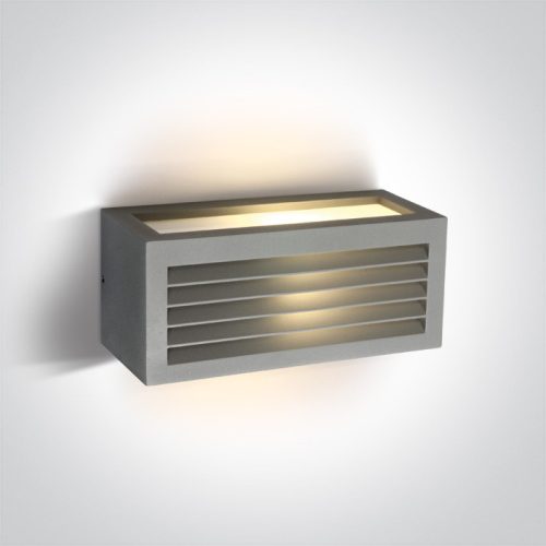 67328A / g szürke E27 20W Louver Wall Light IP54