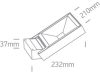 67346 / an / w antracit fal LED 12W WW IP65 230V