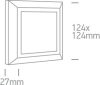 67394a / an / w antracit LED fali fény 3,5W WW IP65 230V