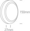 67394b / an / w antracit LED fali fény 3,5W WW IP65 230V