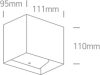 67398C / an / w antracit fal LED 2x3W WW IP54 Sötét Light 100-240V