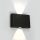 67412 / ANTH THRACITE WALL LED 2x6W WW IP54 230V