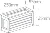 67420al / an / w antracit LED 7W fali fény WW IP54 230V