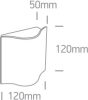 67422 / an / w antracit fal LED 6W WW IP54 230V