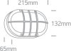 67442C / B / W Fekete LED fali fény 10W WW IP54 230V