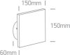 67450A / an / w anthracite fal LED 7W WW IP54 230V sötét fény