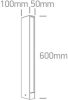 67460b / an / w antracit LED Bollard 60cm 2x6w ww IP54 100-240V