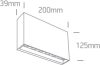 67472 / an / w Antracit LED Fali fény 2x6w WW IP65 230V