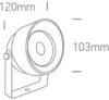 67488b / an / w antracit cob vezette 11w ww IP65 tüske 230V