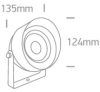 67488c / an / w antracit cob vezette 14w ww ip65 tüske 230V