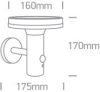 67500 / B / EW BLACK LED 6W EWW IP44 Solar