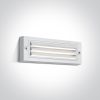 67502a / w / w fehér LED fali fény 6w ww sötét fény IP65 230V