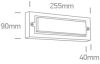 67502b / an / w Anthracite LED Fali fény 6W WW Sötét Light IP65 230V