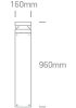 67510b / an / c antracit LED Bollard 100cm 20w CW IP65 230V