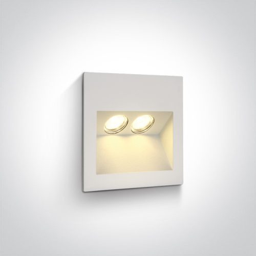 68046 / W / W fehér IP65 LED 2x1W WW 100-240V