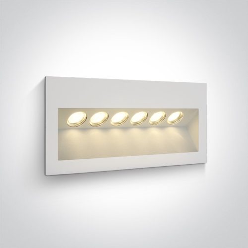 68050 / W / W fehér IP65 LED 6x1W WW 100-240V