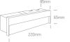 68052A / A / W Antracit LED 5W WW IP65 100-240V sötét fény