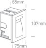 68062 / an / w antracit fal süllyesztett LED 3,6W WW IP65 100-240V