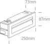 68066 / AN / W antracit fal süllyesztett LED 8,5W WW IP65 100-240V