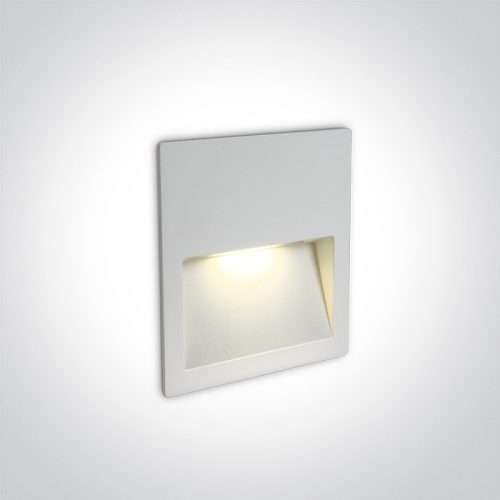 68068a / w / w fehér fal süllyesztett LED 3W IP65 sötét fény 100-240V