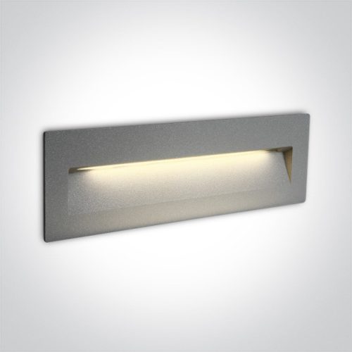 68068C / g / w szürke fal süllyesztett LED 6W IP65 sötét fény 100-240V