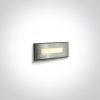 68072A / W S / Steel316 Wall Rec IP65 LED 5W WW 230V