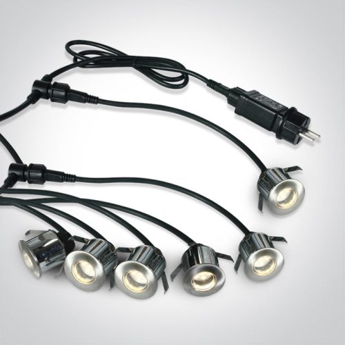 69002A / W 6PCS Black Decking Set SS316 LED IP67 WW 230V