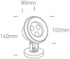 69064A / C 3X1W LED CW SS316 IP68 Állítható víz alatti 24V