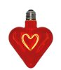 DAYLIGHT ITALIA E27 LED DL VINT COG HEART  5W 2000K Piros