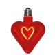 DAYLIGHT ITALIA E27 LED DL VINT COG HEART  5W 2000K Piros