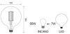 DAYLIGHT ITALIA E27 LED DL VINT  7W 2200K  WW  Üveg