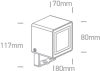 7052 / ANTH THRACITE LED 7W WW IP65 47DEG 100-240V