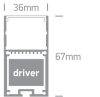 7910 / al alumínium profil 2M + PC opál diffúzor