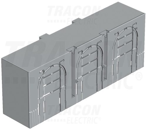 Tracon Érintésvédelmi burkolat alsó/felső kábelbevezetéshez 3P 3, 3P, L=42 mm