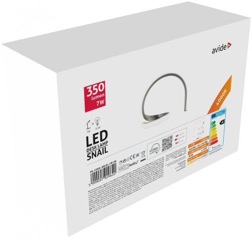 Avide LED Asztali Lámpa Snail 7W NW