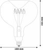 Avide LED Jumbo Filament Eshima 190x255mm Smoky 6W E27 2400K Dimmable, fényerőszabályozható