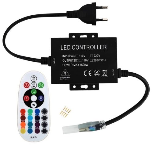 Avide LED Szalag 220V RGB RF Távirányító és Vezérlő max. 100m LED-szalaghoz