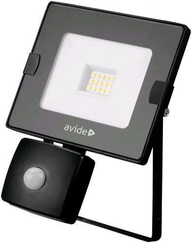 Avide Led Reflektor Slim Smd 10W Nw 4000K Mozgásérzékelős Pir