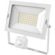 Avide LED Reflektor Slim SMD 50W NW 4000K Mozgásérzékelős PIR Fehér