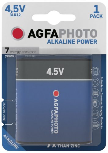 AgfaPhoto Alkáli Lapos Elem 4.5V B1