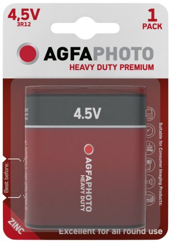 AgfaPhoto Heavy Duty Féltartós Lapos Elem 4.5V B1