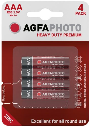 AgfaPhoto Heavy Duty Féltartós Mikro Elem AAA B4