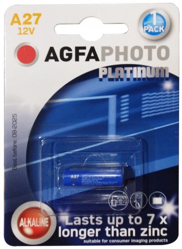 AgfaPhoto Platinum Alkáli Riasztóelem A27 LR27A B1