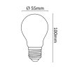 Halogén Izzó A55 gömb E27 28W 2800K (370 lumen)